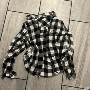 Black and white flannel